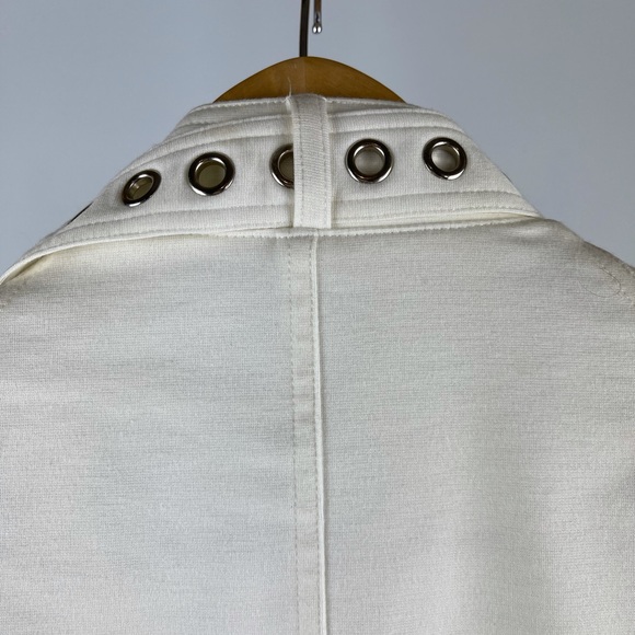 Vintage Queenspark White Bikers Jacket - Size S - Picture 7 of 12